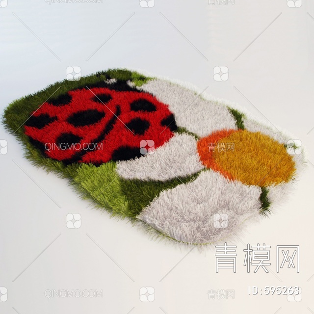 儿童毛绒地毯3D模型下载【ID:595263】