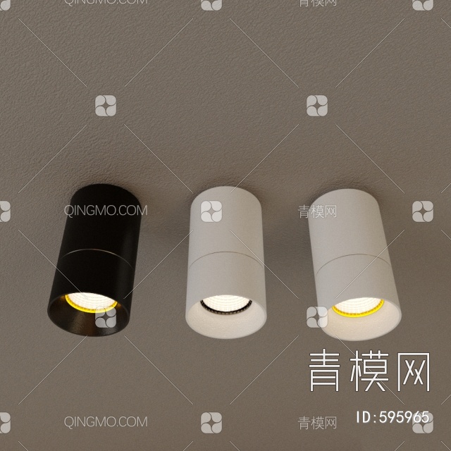 筒灯射灯3D模型下载【ID:595965】