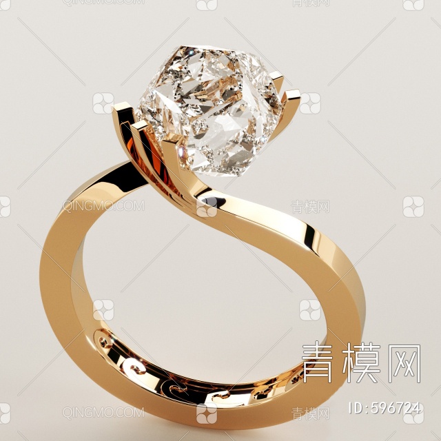 钻石戒指3D模型下载【ID:596724】