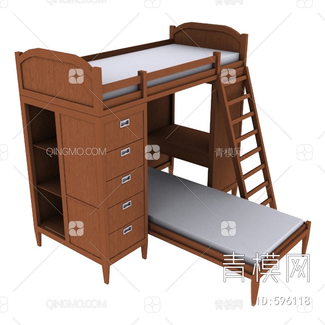 儿童床3D模型下载【ID:596118】