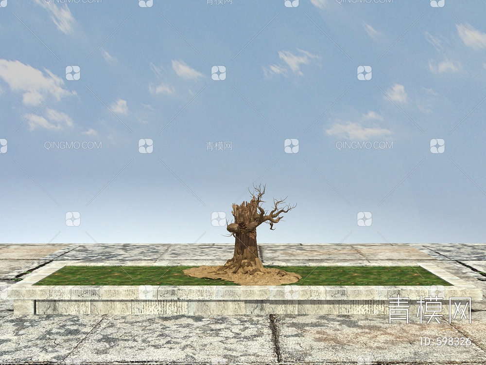老树，枯树3D模型下载【ID:598326】