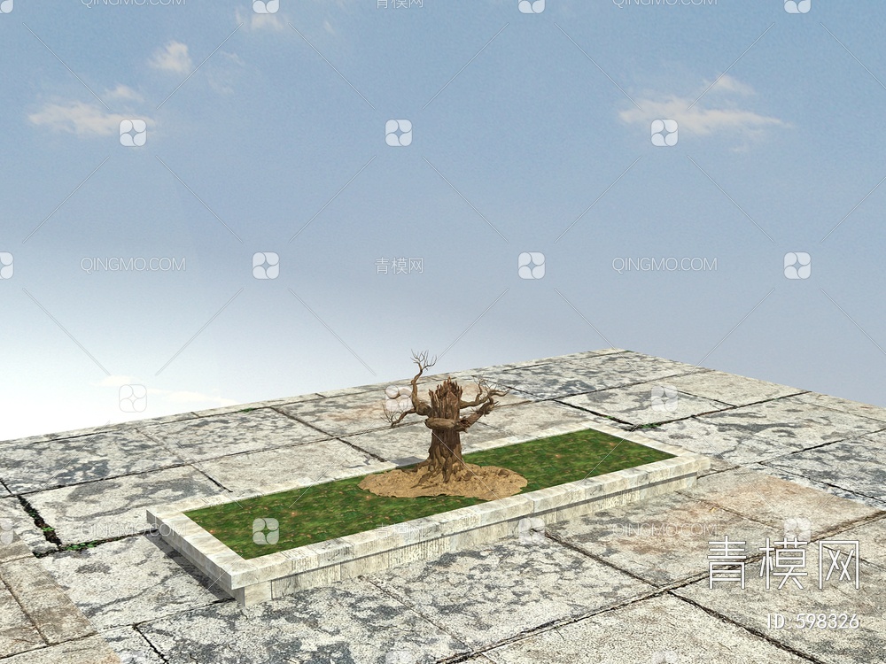 老树，枯树3D模型下载【ID:598326】