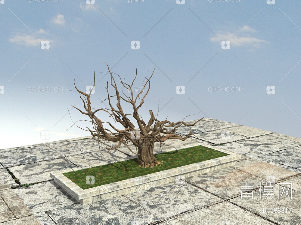 老树，枯树3D模型下载【ID:598317】