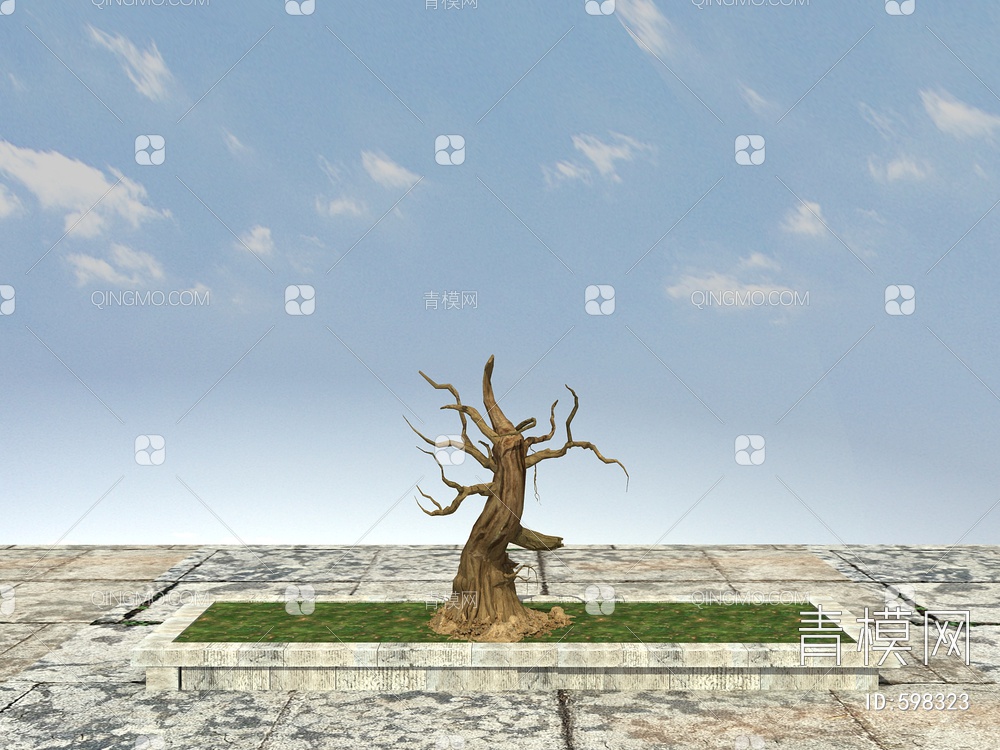 老树，枯树3D模型下载【ID:598323】