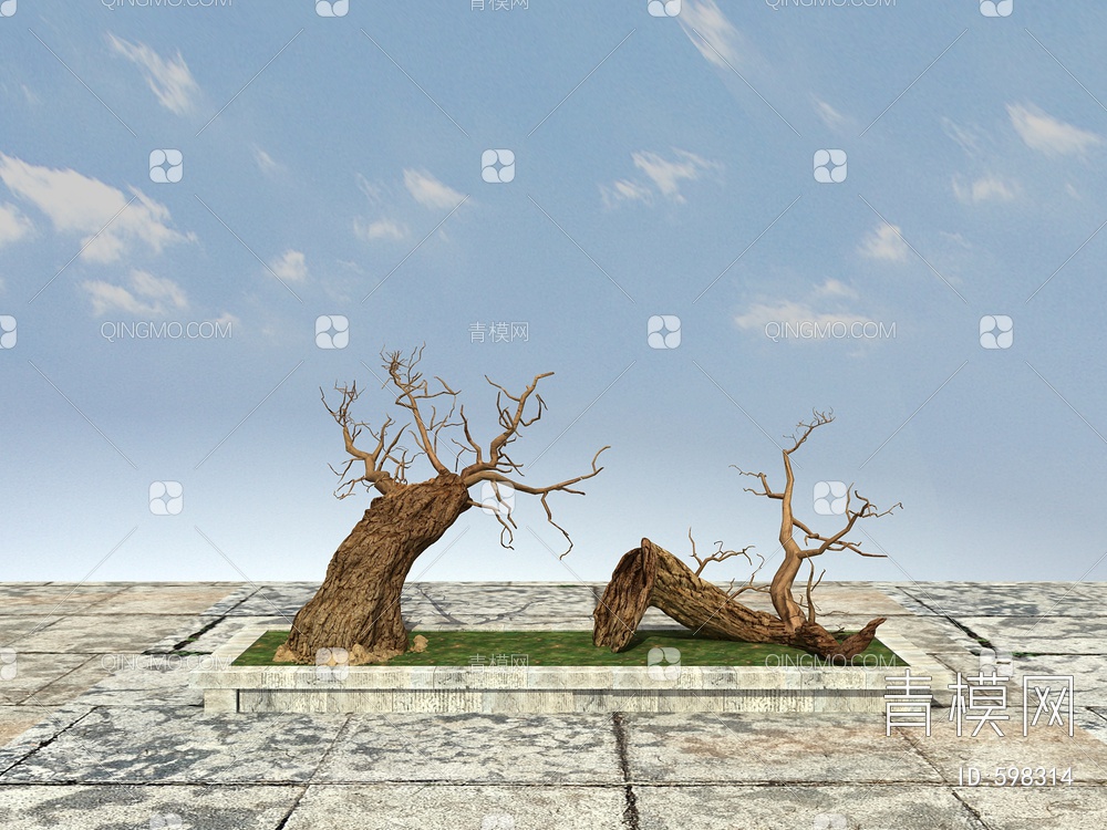 老树，枯树3D模型下载【ID:598314】