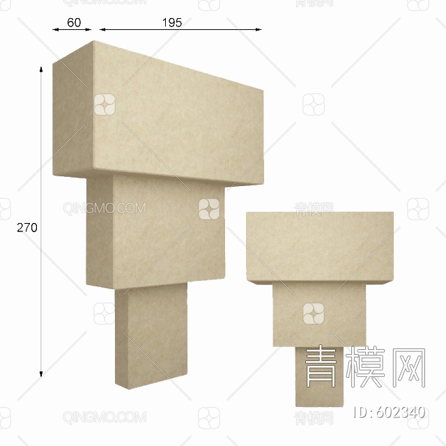 柱头3D模型下载【ID:602340】