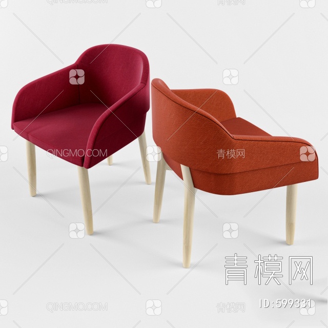 沙发椅3D模型下载【ID:599331】