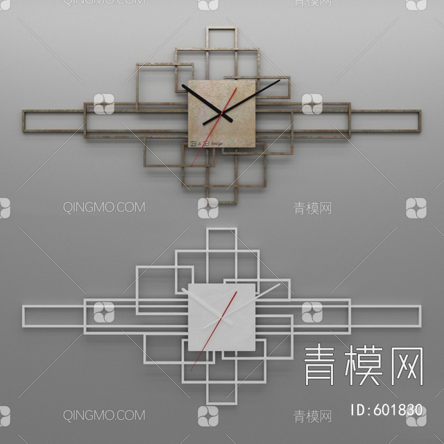 钟表挂钟3D模型下载【ID:601830】