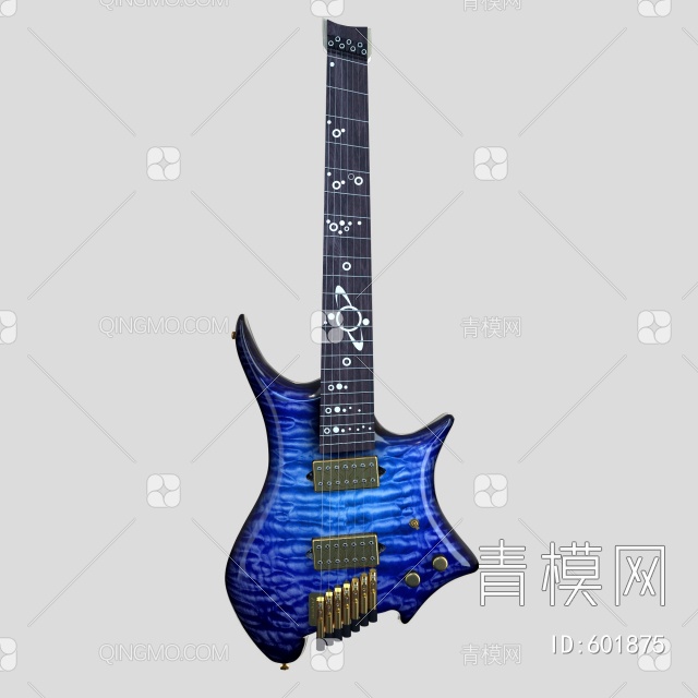 电吉他3D模型下载【ID:601875】