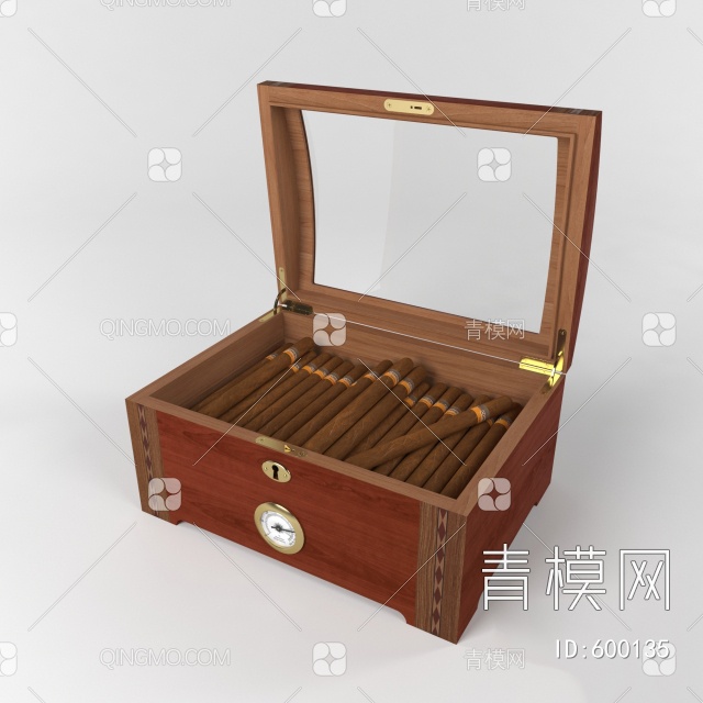 雪茄 木盒子3D模型下载【ID:600135】