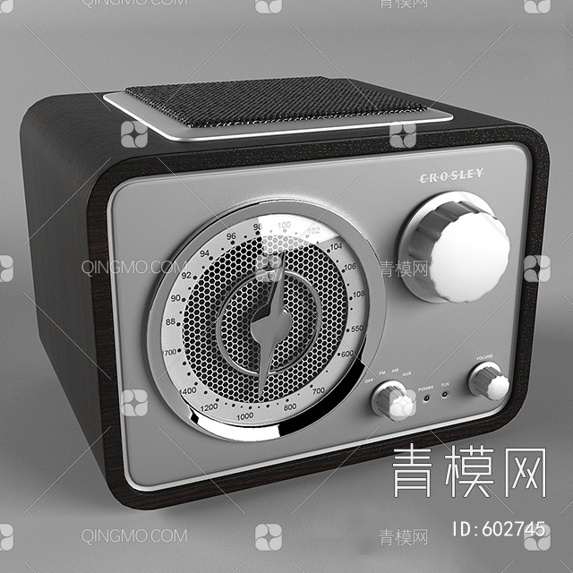 收音机  复古收音机3D模型下载【ID:602745】