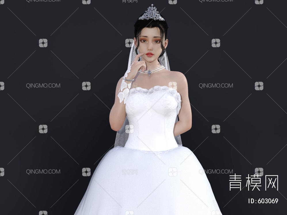 新娘3D模型下载【ID:603069】