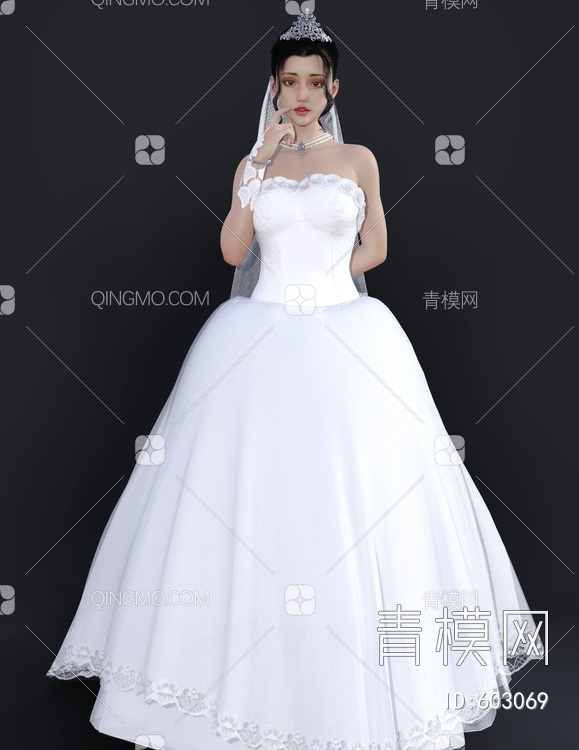 新娘3D模型下载【ID:603069】