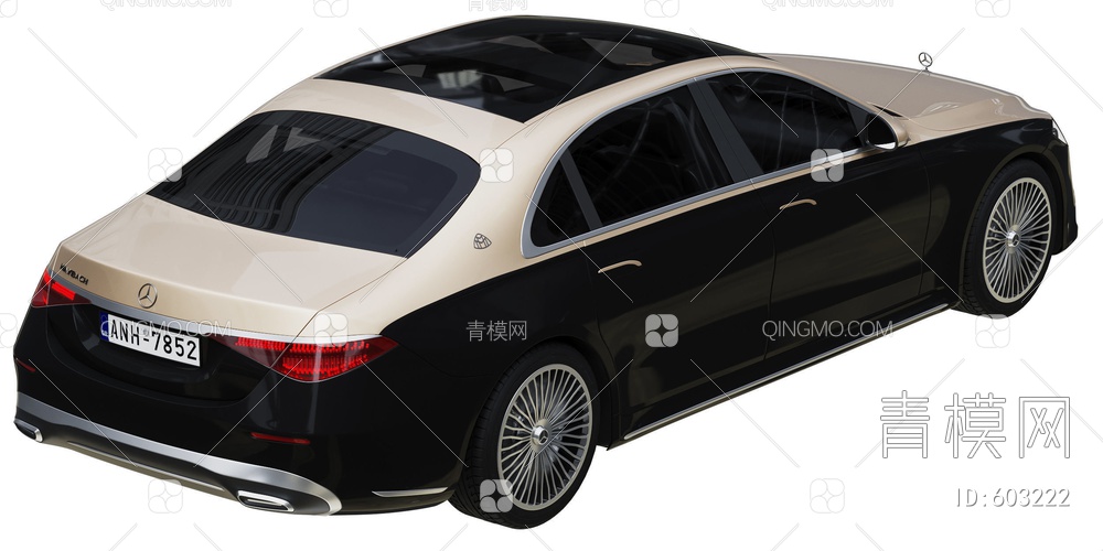 奔驰迈巴赫  轿车3D模型下载【ID:603222】