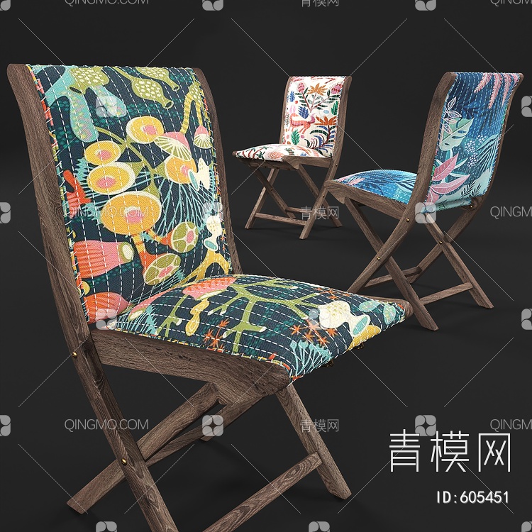 折叠椅3D模型下载【ID:605451】