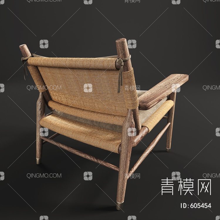 单椅3D模型下载【ID:605454】