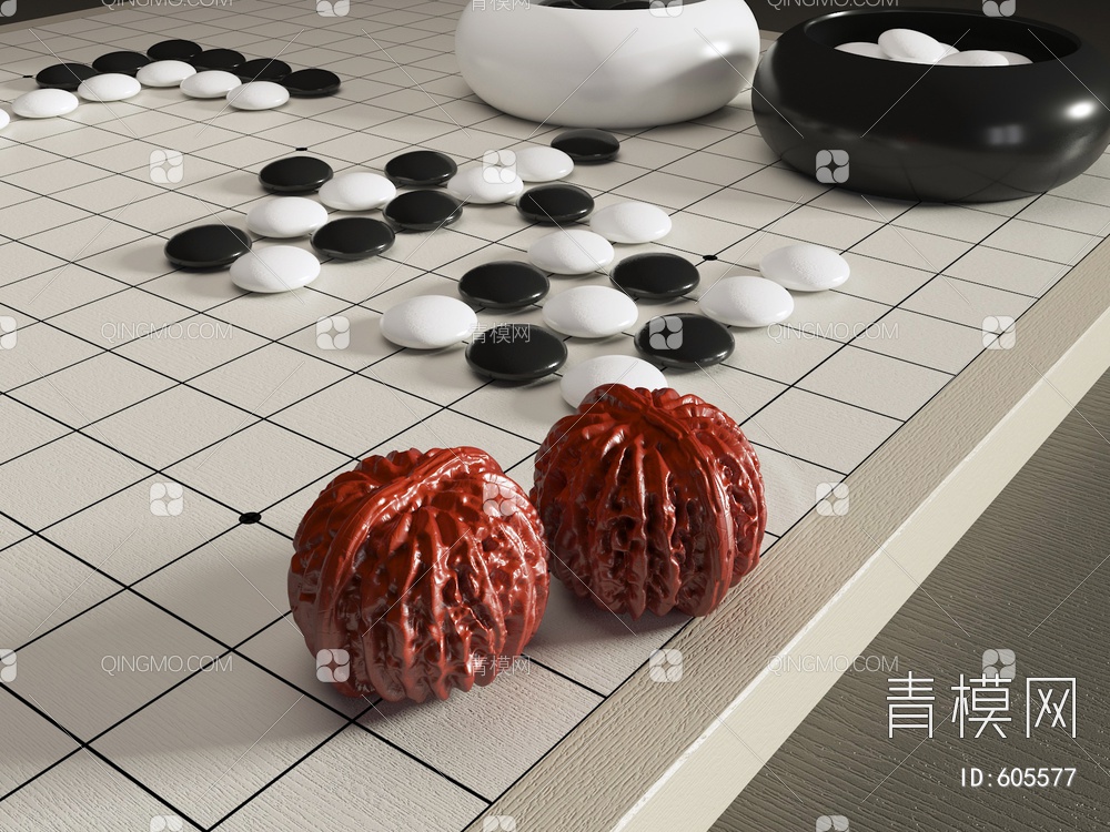 核桃围棋3D模型下载【ID:605577】