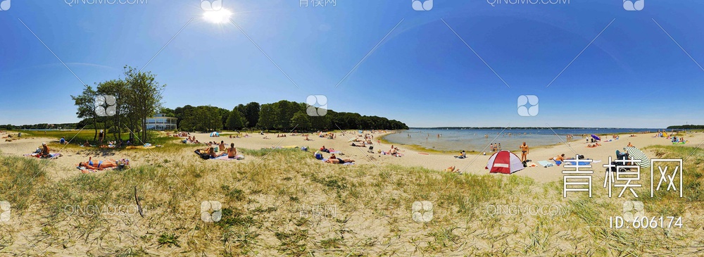 360小镇外景   沙滩 海边贴图下载【ID:606174】