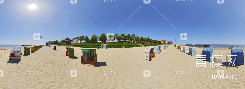 360小镇外景   沙滩 海边贴图下载【ID:606180】