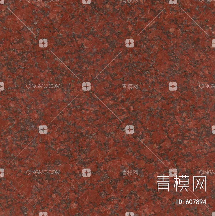 大花印度红 花岗岩 高清贴图贴图下载【ID:607894】