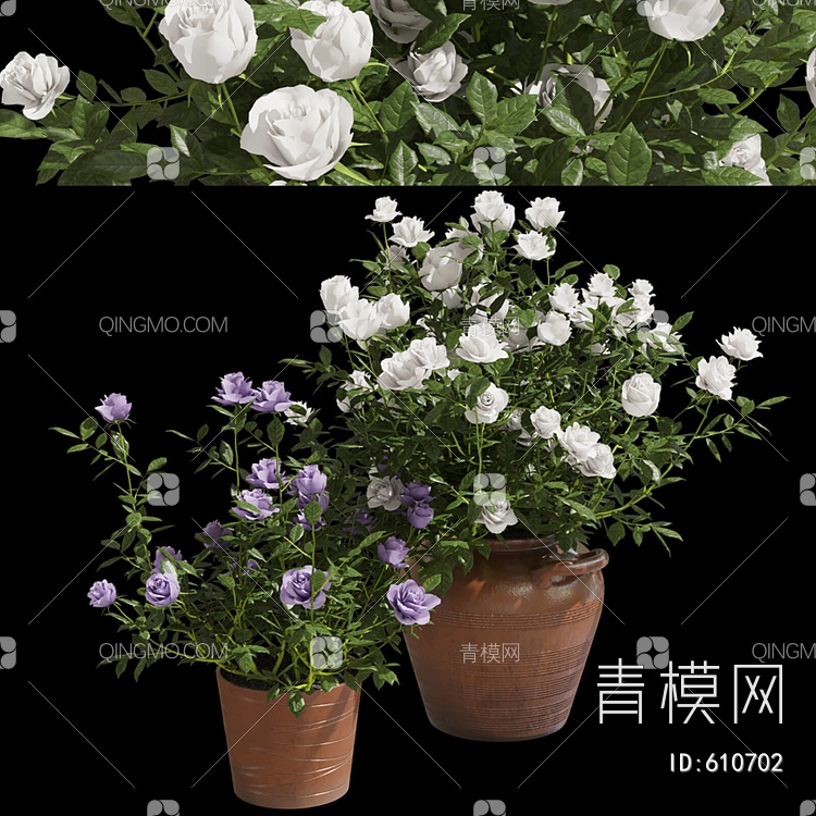 植物绿植盆栽3D模型下载【ID:610702】