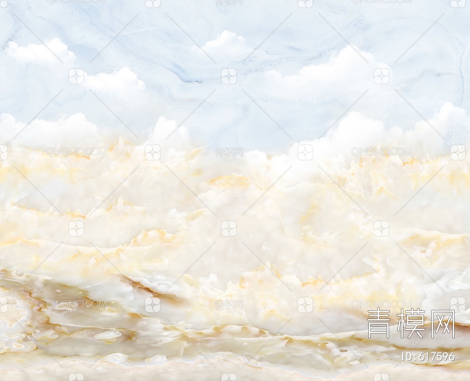 大理石 山水石纹 彩雕背景墙贴图下载【ID:617596】
