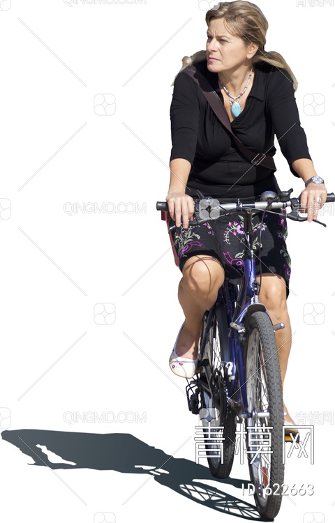 人 女人 骑自行的女人psd下载【ID:622663】