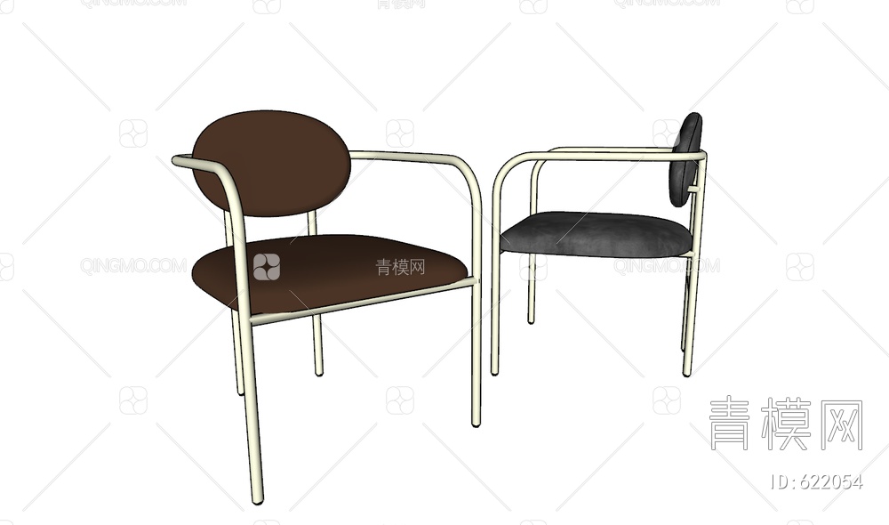 单椅 椅子SU模型下载【ID:622054】