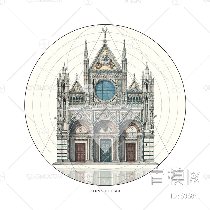 教堂 建筑装饰画贴图下载【ID:636841】