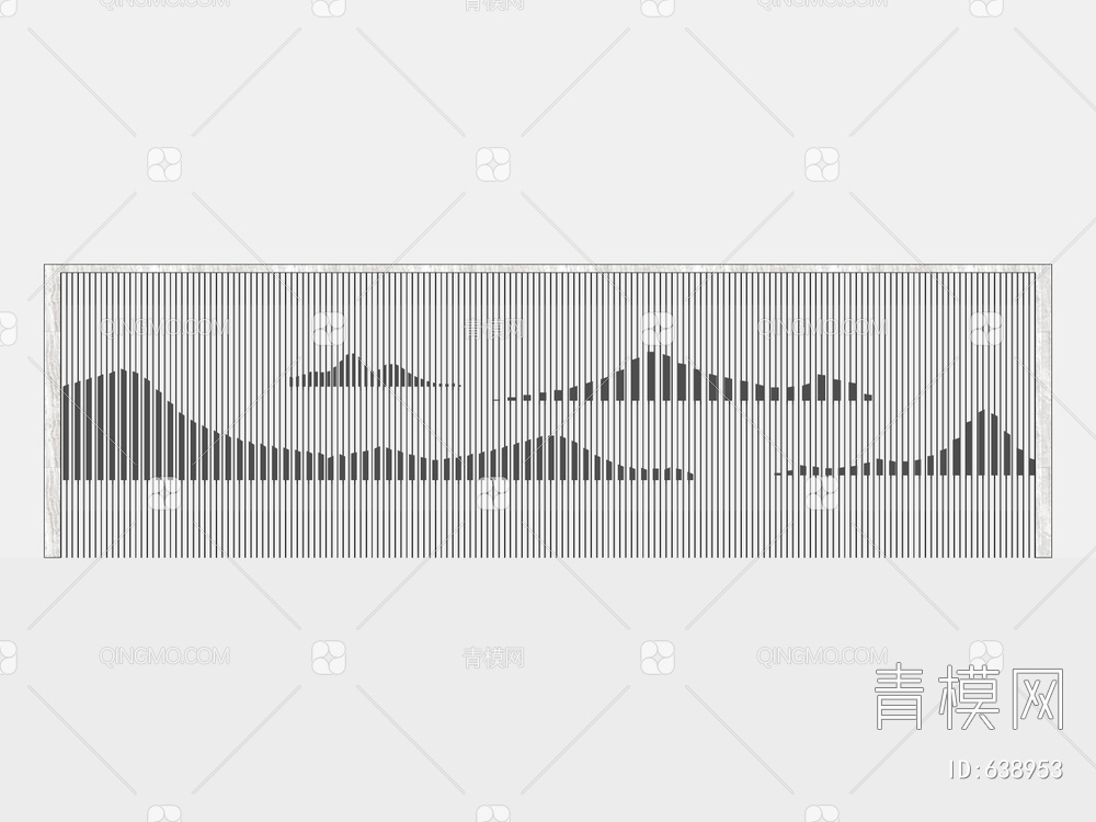 山水景墙SU模型下载【ID:638953】