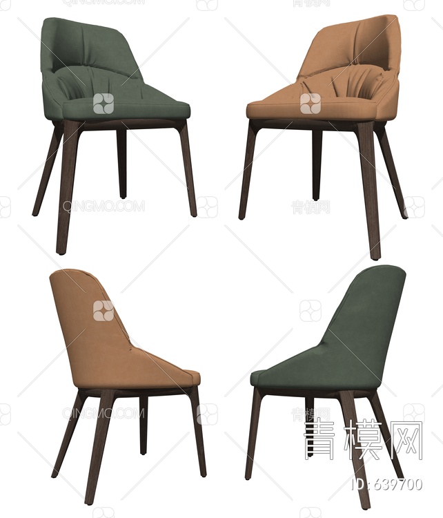 单椅 餐椅SU模型下载【ID:639700】