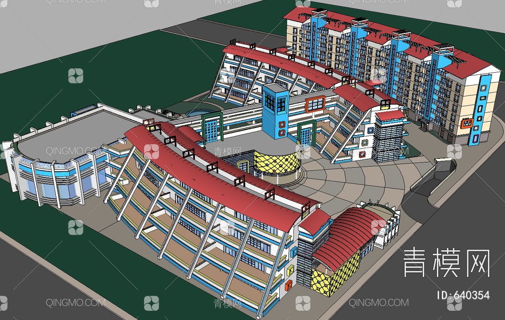 学校SU模型下载【ID:640354】