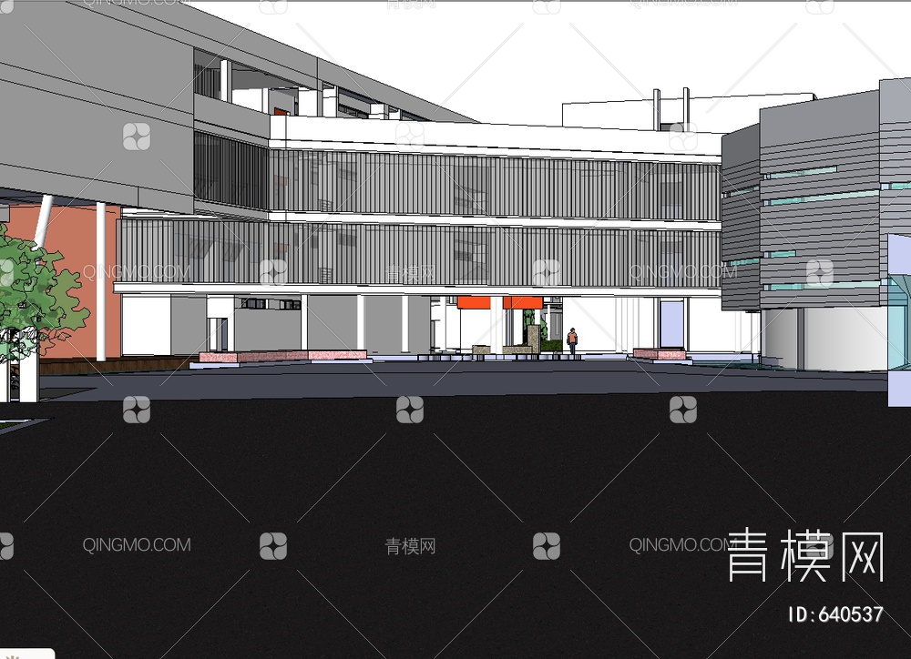 学校SU模型下载【ID:640537】