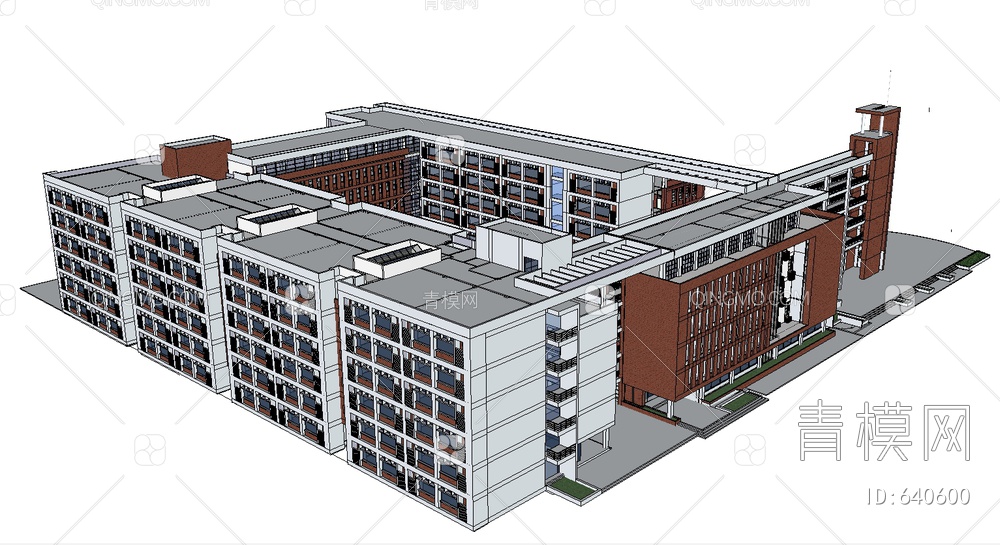 学校SU模型下载【ID:640600】