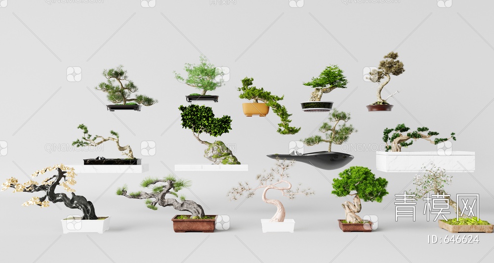盆栽3D模型下载【ID:646624】