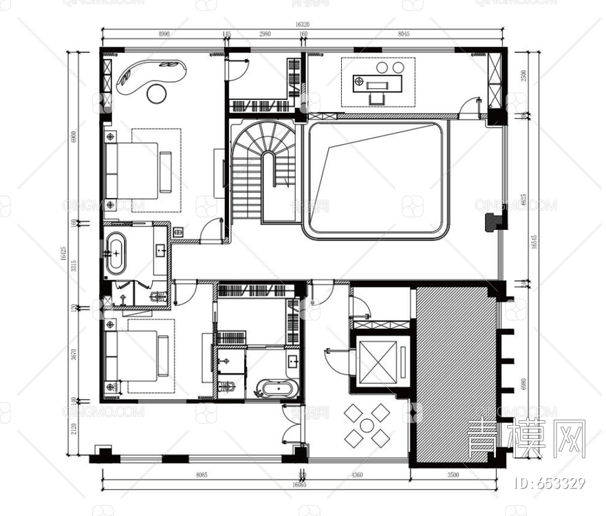 富力楼中楼样板房【ID:653329】