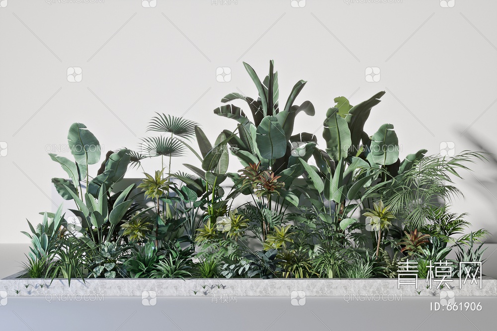 绿植 景观小品 灌木3D模型下载【ID:661906】