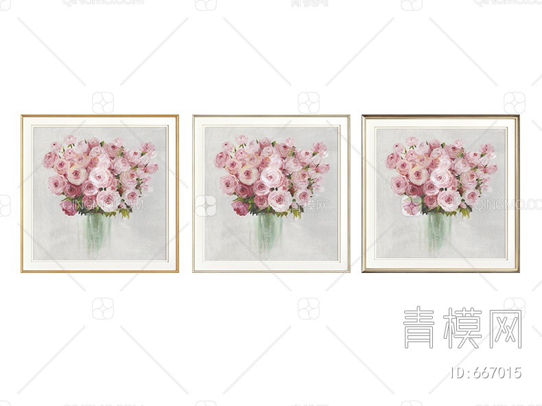 花朵装饰画贴图下载【ID:667015】