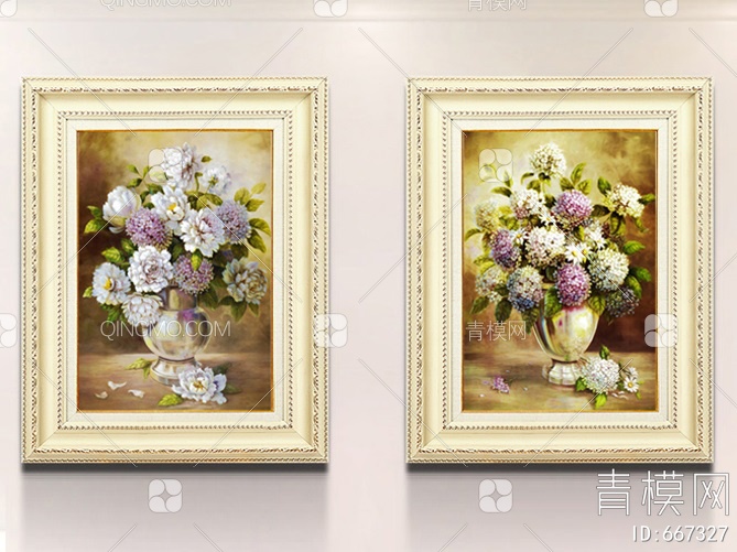 花卉框画 花朵装饰画贴图下载【ID:667327】