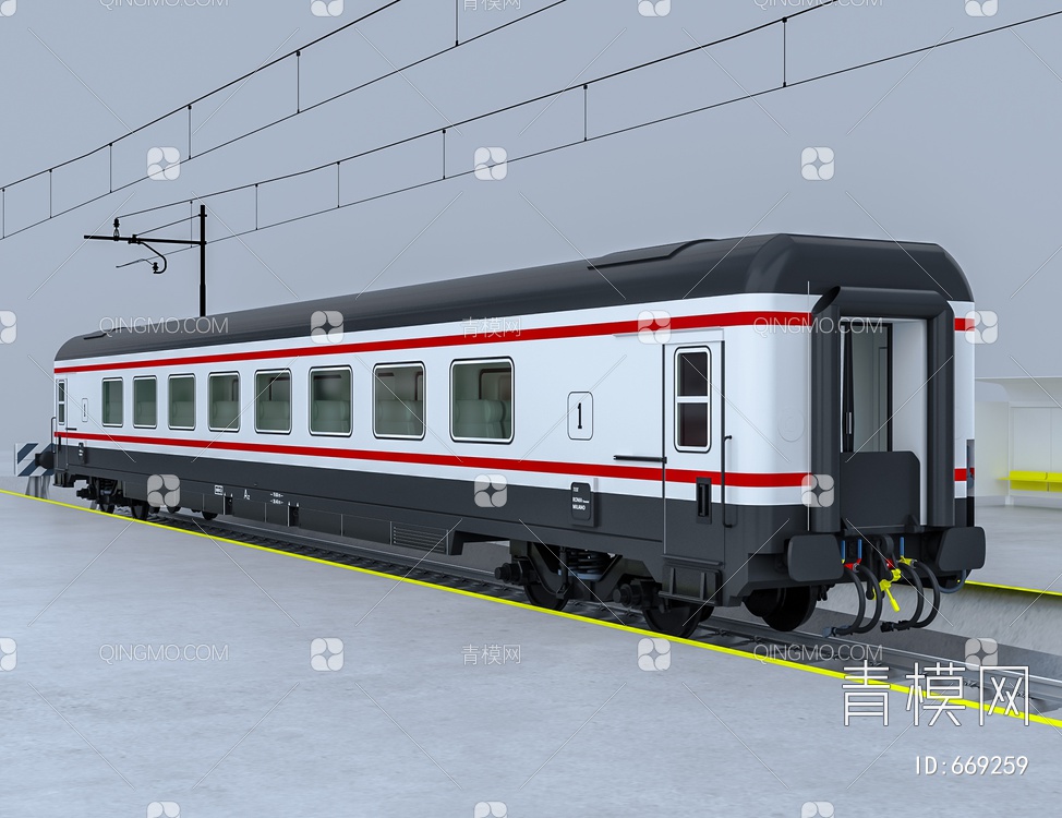 火车3D模型下载【ID:669259】