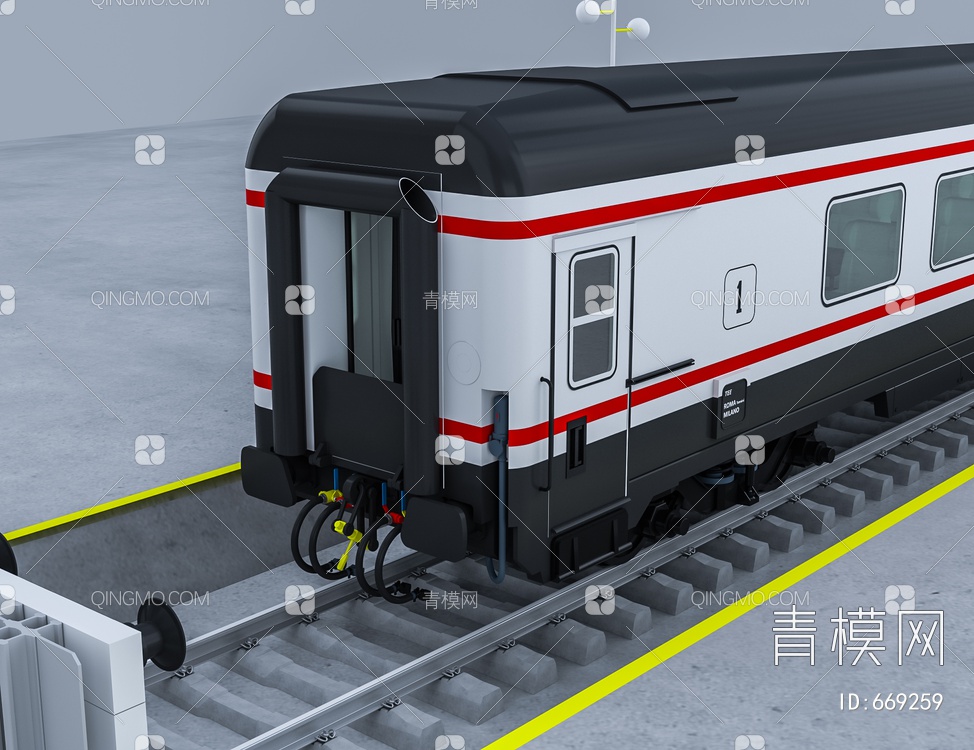 火车3D模型下载【ID:669259】
