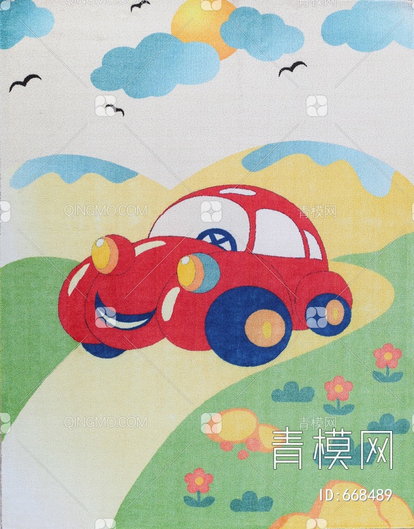 儿童卡通地毯贴图下载【ID:668489】