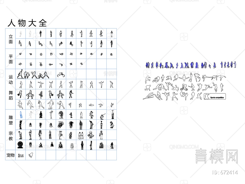 最新CAD人物大全【ID:672414】