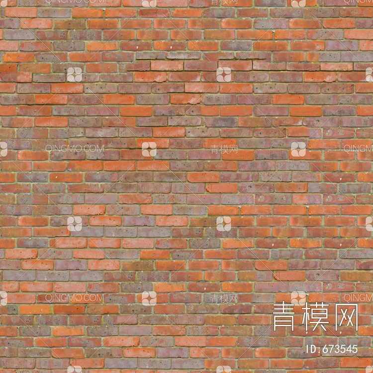 小红砖 砖墙 劈开砖 文化石贴图下载【ID:673545】