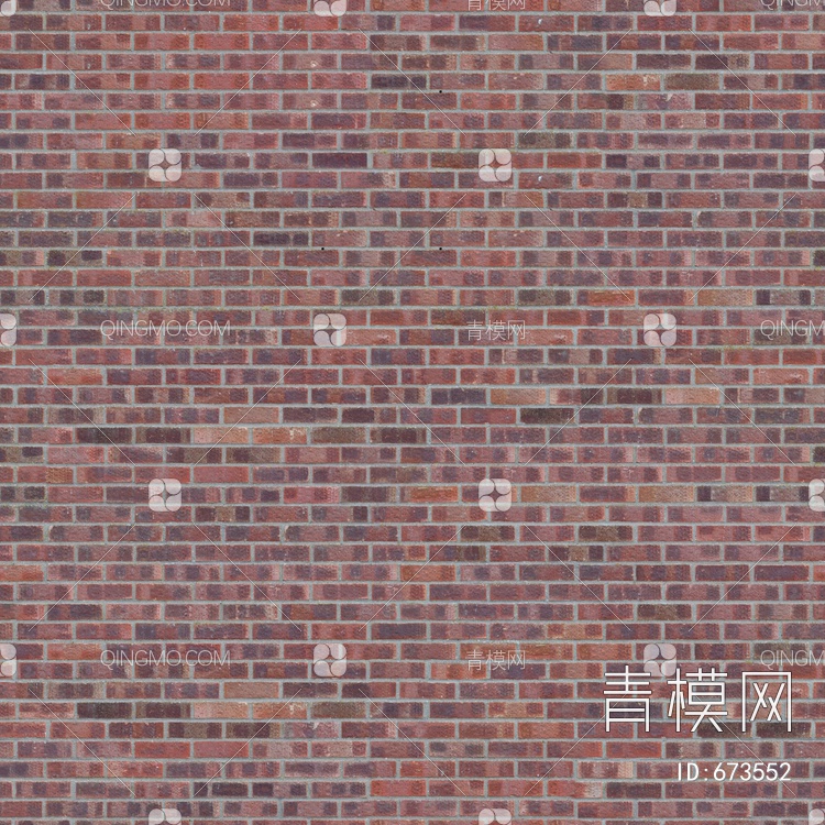 小红砖 砖墙 劈开砖 文化石贴图下载【ID:673552】