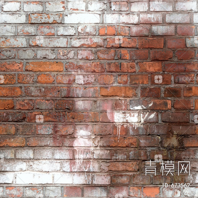 破旧老砖墙 做旧墙面贴图下载【ID:673562】