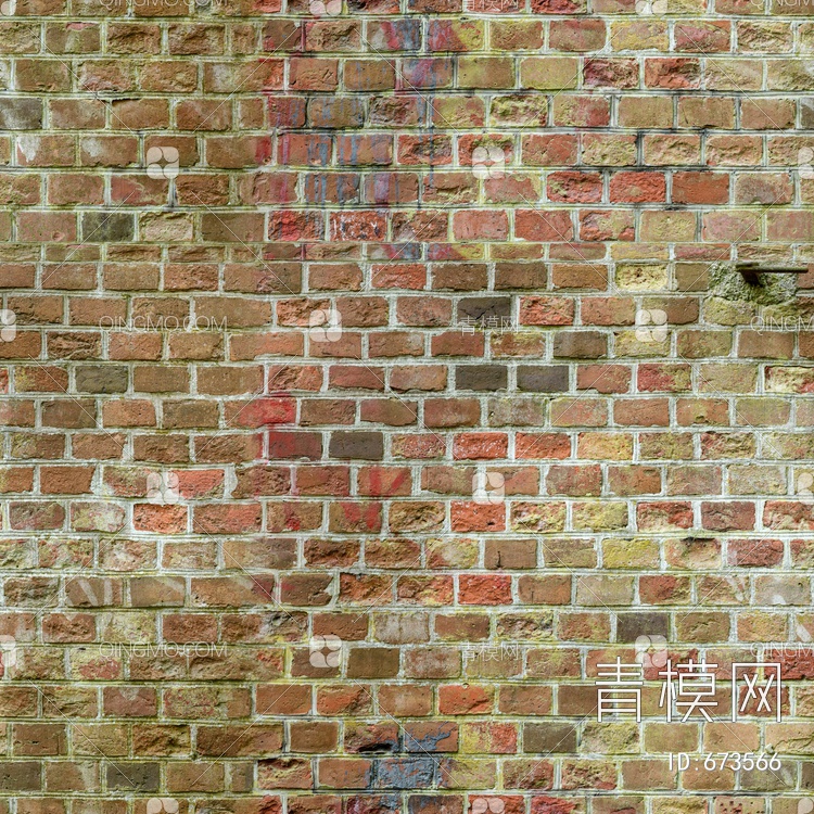 破旧老砖墙 做旧墙面贴图下载【ID:673566】