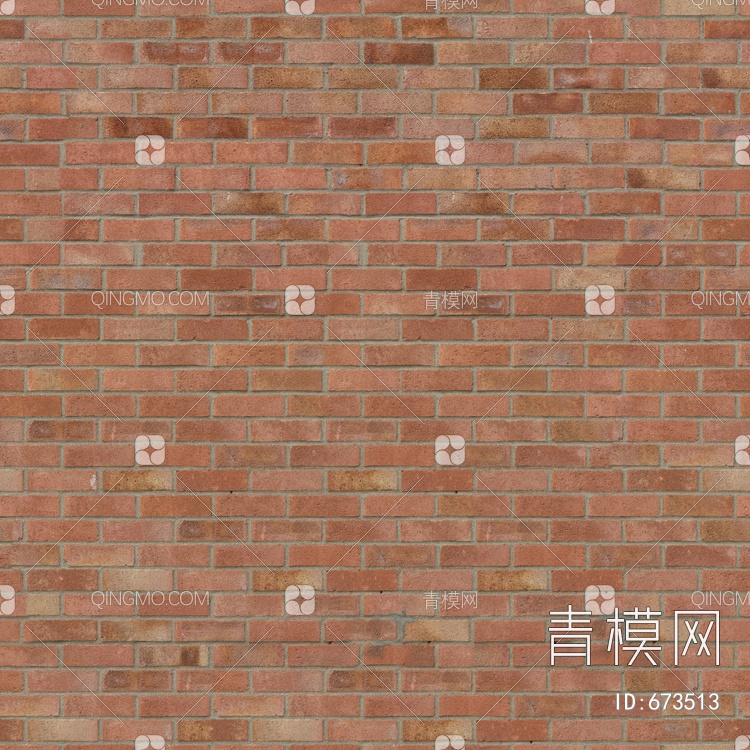 小红砖 砖墙 劈开砖 文化石贴图下载【ID:673513】