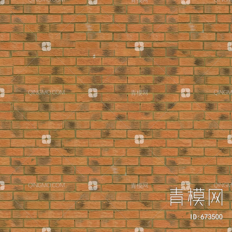 小红砖 砖墙 劈开砖 文化石贴图下载【ID:673500】
