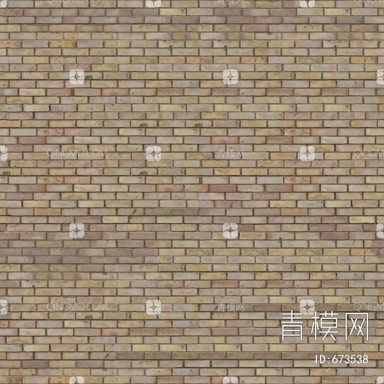 黄色砖 砖墙 劈开砖 文化石 旧墙砖贴图下载【ID:673538】